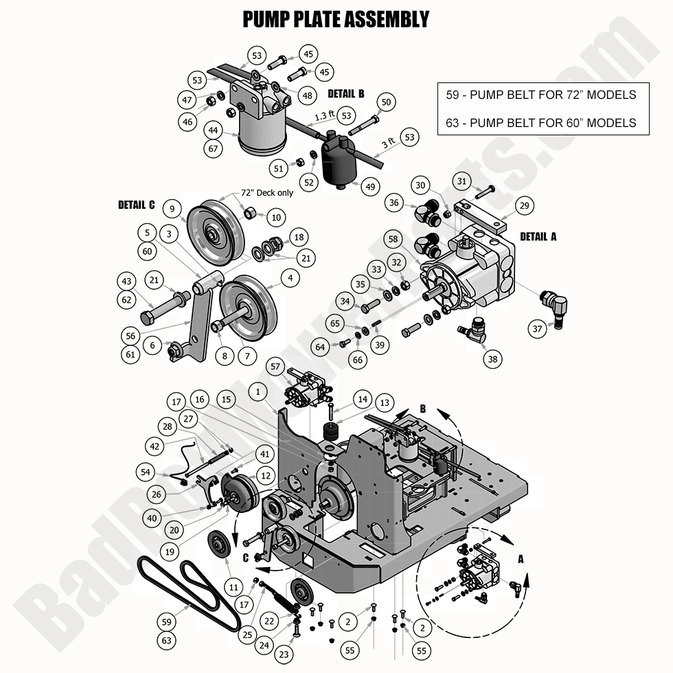2020 Diesel - 1500cc - Pump Plate Assembly